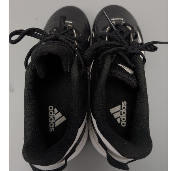 Adidas Icon 7 Bounce Baseball Mens Cleats Size 4 Black White S23919 - Picture 10 of 12